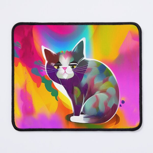 Item preview, Cat Colorful Abstract  designed and sold by mghtymvrk2040.