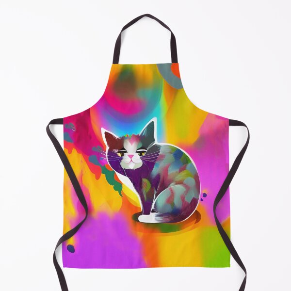 Item preview, Cat Colorful Abstract designed and sold by mghtymvrk2040.