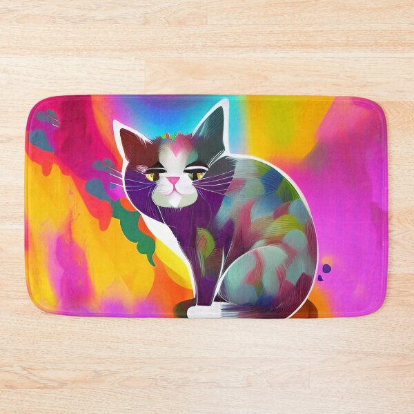 Item preview, Cat Colorful Abstract  designed and sold by mghtymvrk2040.