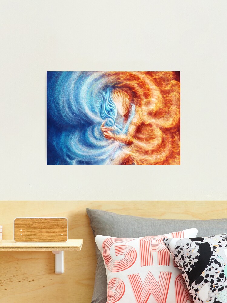Thumbnail 1 of 3, Photographic Print, Fire and Ice (closeup, rectangle) designed and sold by Sirielle.