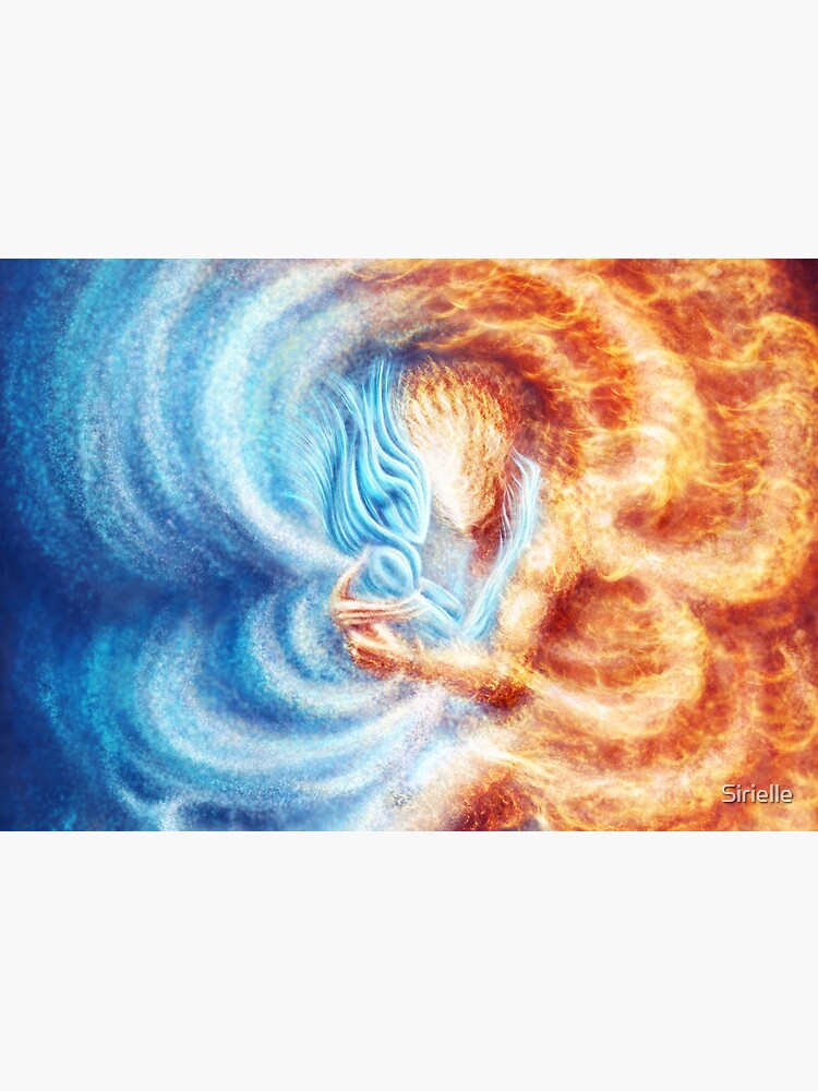 Fire and Ice (closeup, rectangle) by Sirielle