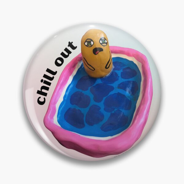 Item preview, Chill out Blob Dude in Pool, Aesthetic Pastel | lilsboobthangs designed and sold by lilsboobthangs.
