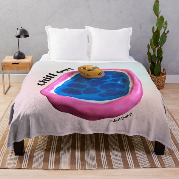 Item preview, Chill out Blob Dude in Pool, Aesthetic Pastel | lilsboobthangs designed and sold by lilsboobthangs.