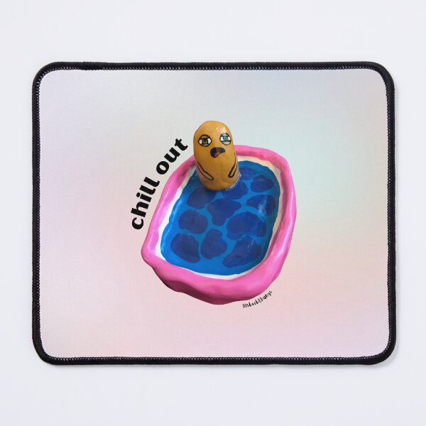 Item preview, Chill out Blob Dude in Pool, Aesthetic Pastel | lilsboobthangs designed and sold by lilsboobthangs.