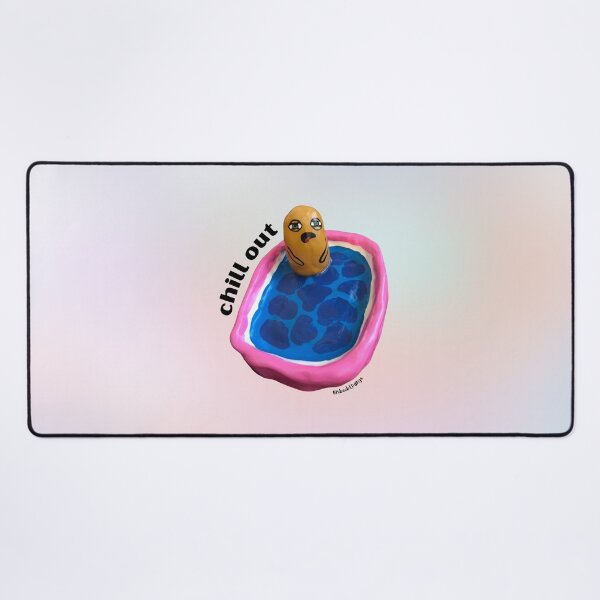 Item preview, Chill out Blob Dude in Pool, Aesthetic Pastel | lilsboobthangs designed and sold by lilsboobthangs.