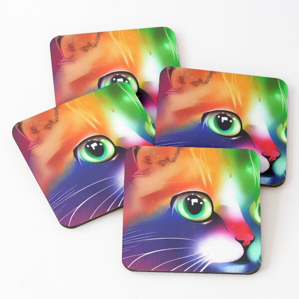 Item preview, Cat Colorful Rainbow designed and sold by mghtymvrk2040.