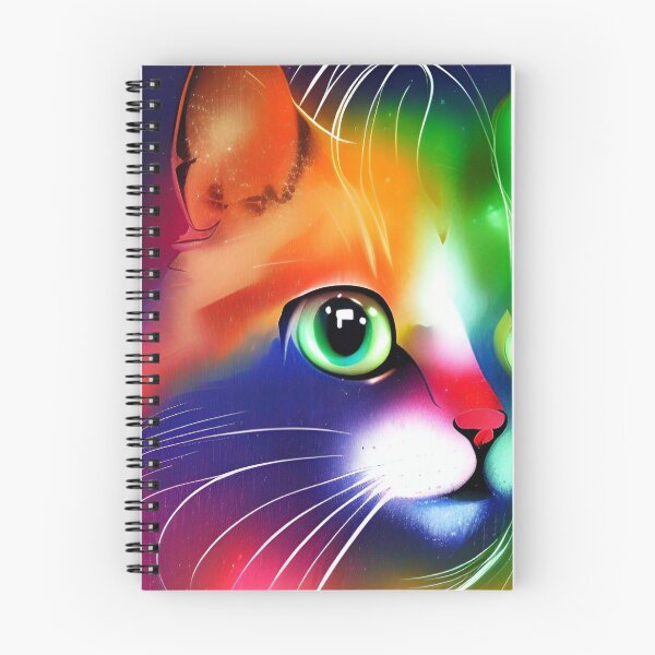 Item preview, Cat Colorful Rainbow designed and sold by mghtymvrk2040.