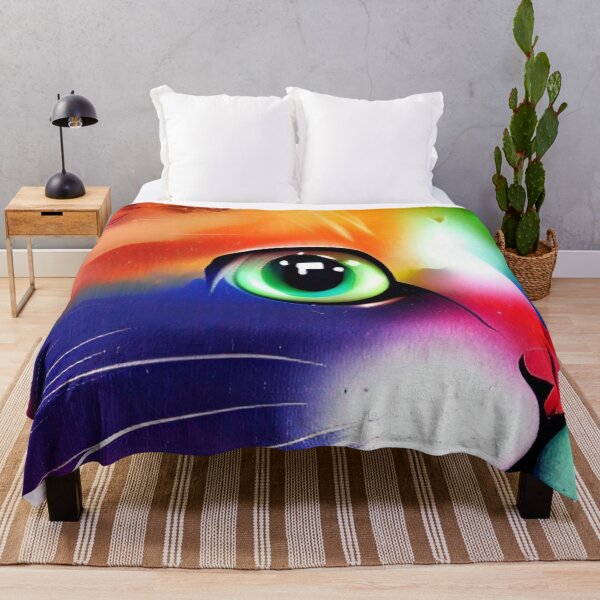 Item preview, Cat Colorful Rainbow designed and sold by mghtymvrk2040.