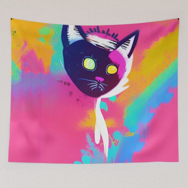 Item preview, Cat Face Colorful designed and sold by mghtymvrk2040.