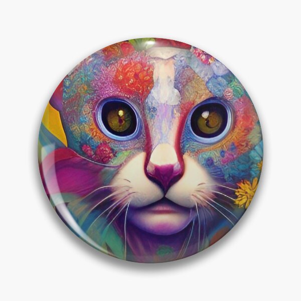Item preview, Cat Floral Abstract designed and sold by mghtymvrk2040.