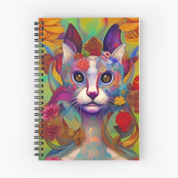 Item preview, Cat Floral Abstract designed and sold by mghtymvrk2040.