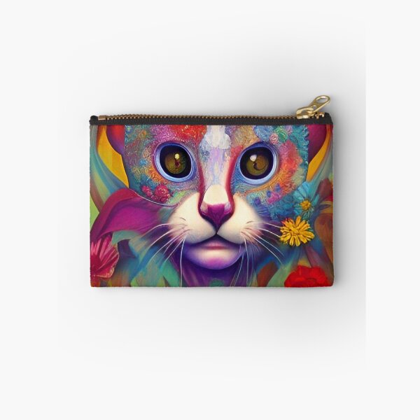 Item preview, Cat Floral Abstract designed and sold by mghtymvrk2040.