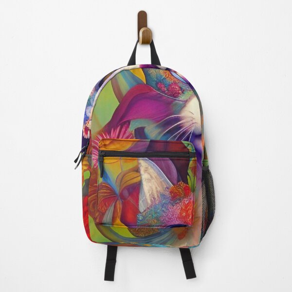 Item preview, Cat Floral Abstract designed and sold by mghtymvrk2040.