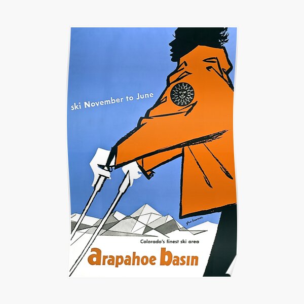 Arapahoe Basin, ski poster Poster