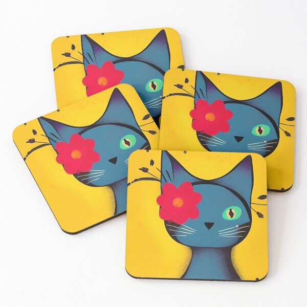 Item preview, Cat Red Flower designed and sold by mghtymvrk2040.