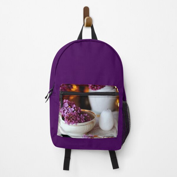 Item preview, SUBLIME #49 - Sprig of Lilac in a Teacup on a Book designed and sold by DEL-Productions.