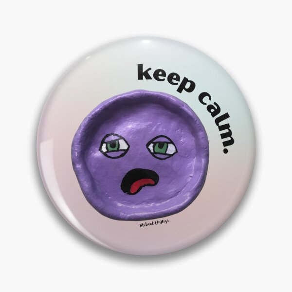 Item preview, Keep Calm Purple Blob Dude, Aesthetic Pastel | lilsboobthangs designed and sold by lilsboobthangs.