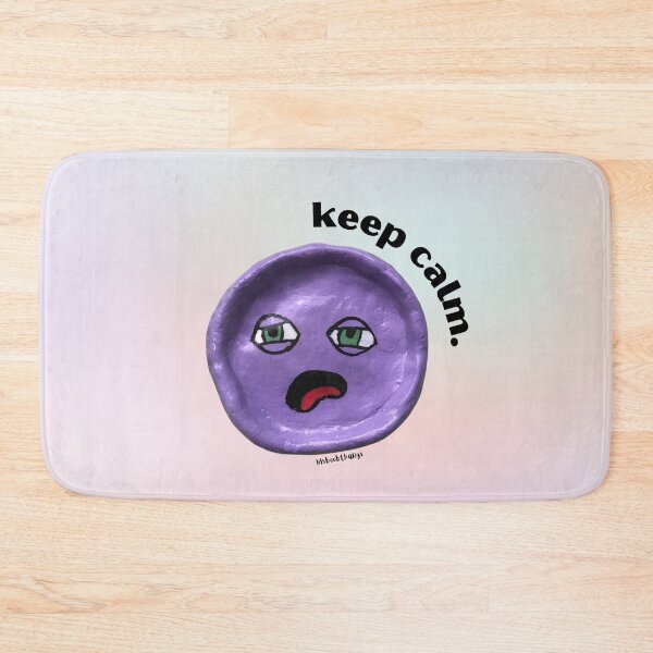 Item preview, Keep Calm Purple Blob Dude, Aesthetic Pastel | lilsboobthangs designed and sold by lilsboobthangs.