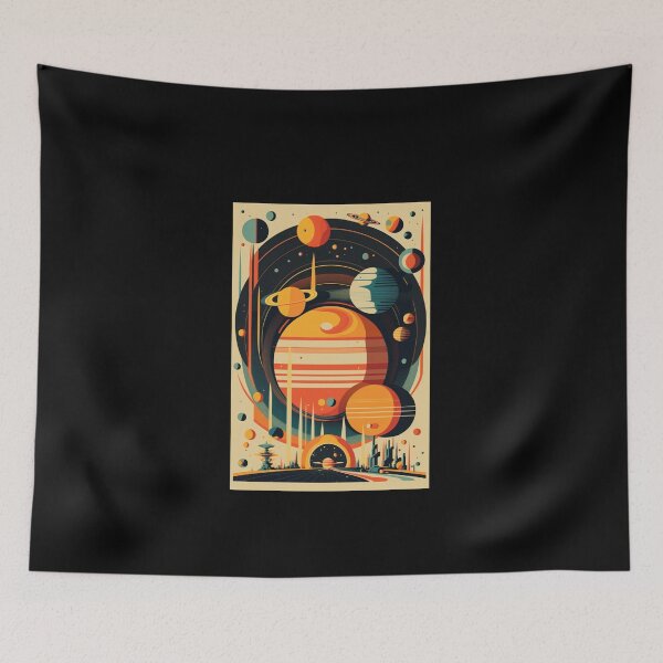 Item preview, Retro science fiction Planet System 1960s  designed and sold by RESToRAPTOR.