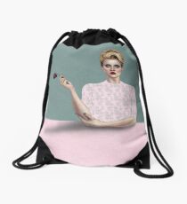 Rose Drawstring Bag