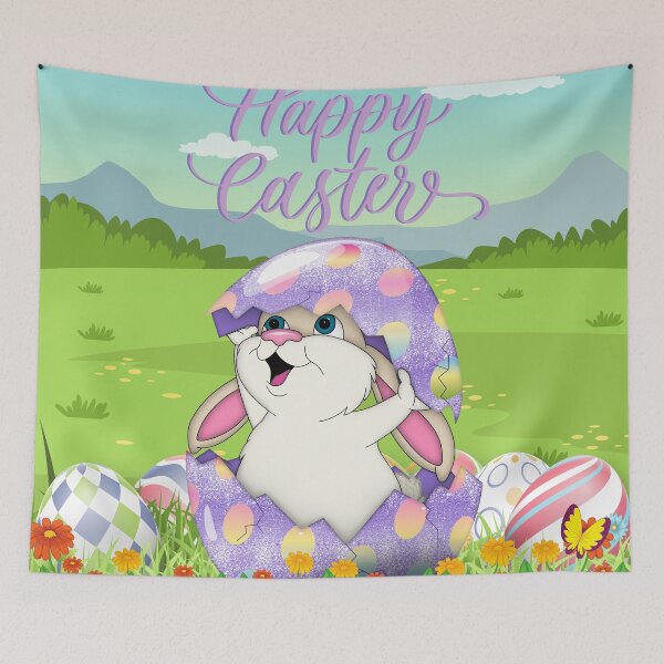 Item preview, Happy Easter, Easter Bunny in an Egg Shell designed and sold by Fhfarms.