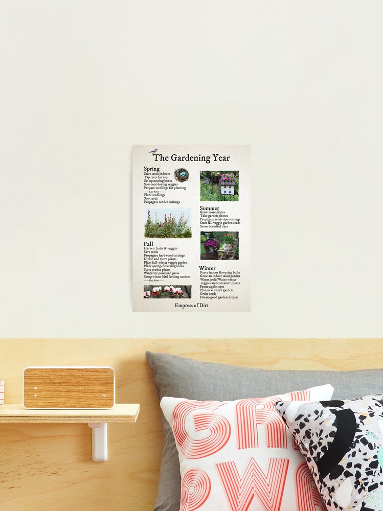 Thumbnail 2 of 3, Photographic Print, The Gardening Year Through the Seasons designed and sold by empressofdirt.