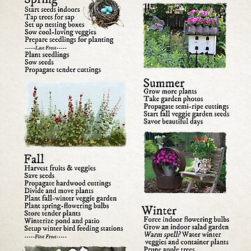 Artwork thumbnail, The Gardening Year Through the Seasons by empressofdirt