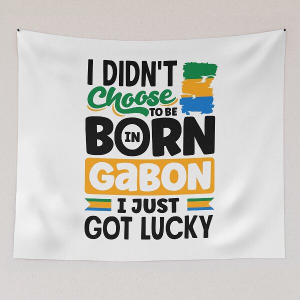 Item preview, Gabonese Gabon Gabonese Flag I Just Got Lucky Funny designed and sold by ShopTheStyle.