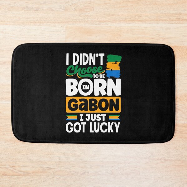 Item preview, Gabonese Gabon Gabonese Flag I Just Got Lucky Funny designed and sold by ShopTheStyle.