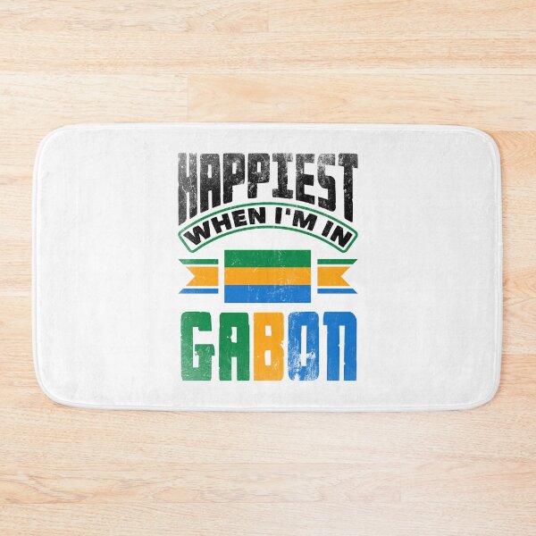 Item preview, Gabonese Gabon Gabonese Flag Happiest When Im In Gabon designed and sold by ShopTheStyle.