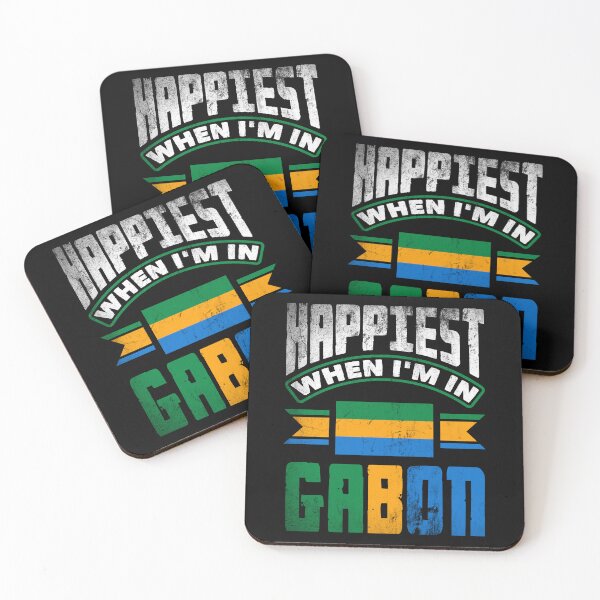 Item preview, Gabonese Gabon Gabonese Flag Happiest When Im In Gabon designed and sold by ShopTheStyle.