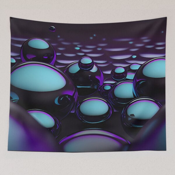 Item preview, Purple and Aqua Bubbles designed and sold by Manafold.