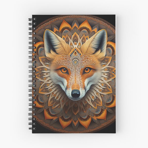 Item preview, Colorful fox in a mandala 2 designed and sold by avocadonic.