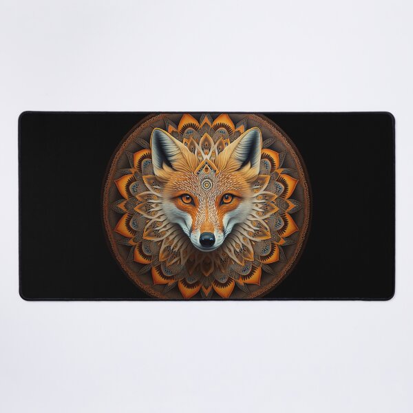 Item preview, Colorful fox in a mandala 2 designed and sold by avocadonic.