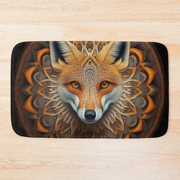 Item preview, Colorful fox in a mandala 2 designed and sold by avocadonic.
