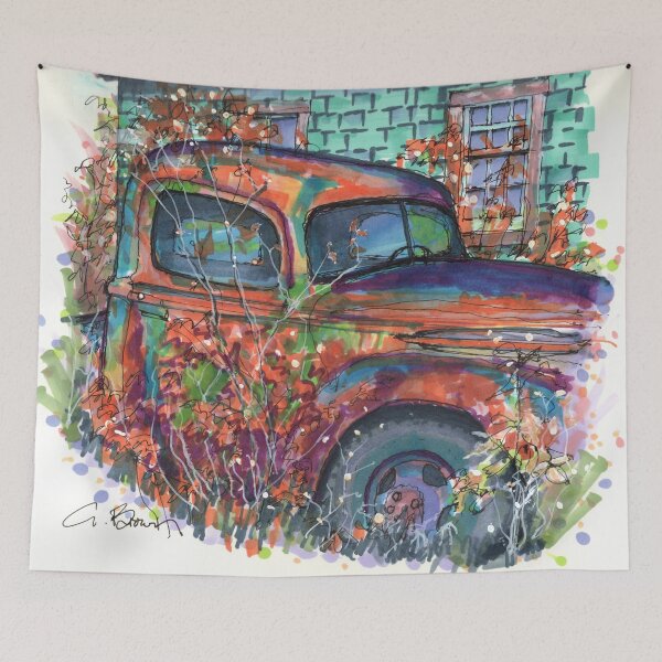 Item preview, Old Truck in Autumn designed and sold by Gregg Brown.
