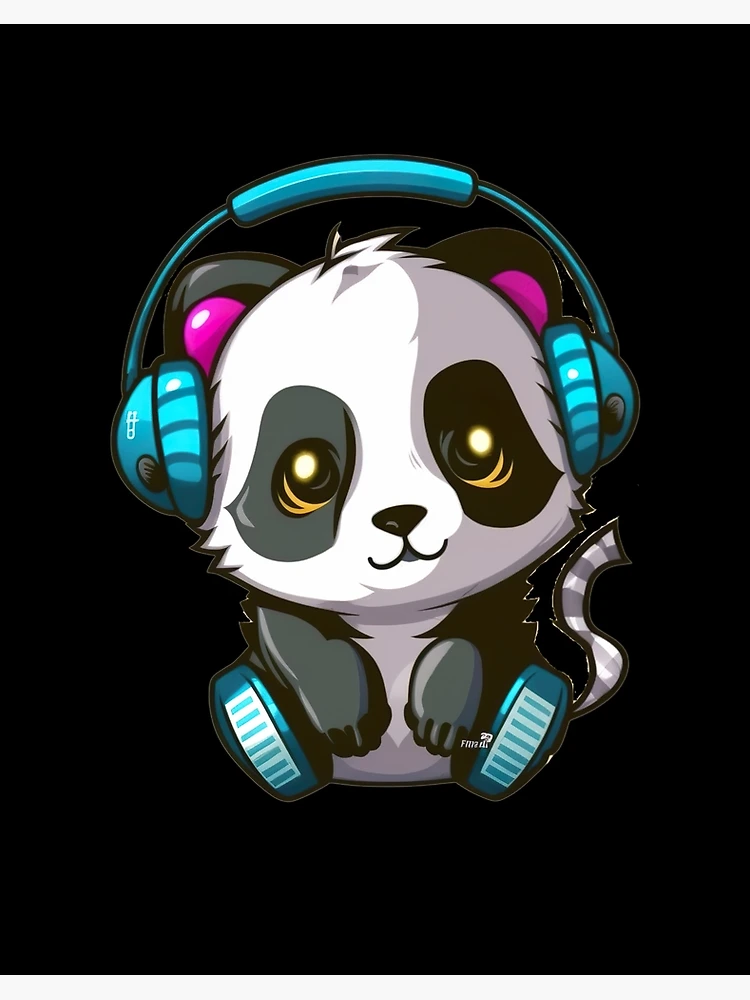 Kawaii panda with headphone by Kiutimood on Dribbble