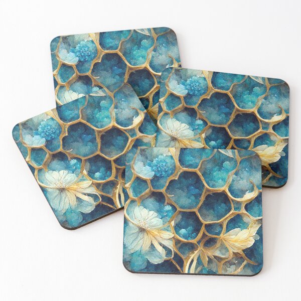 Item preview, Floral honeycomb pattern (6/8) designed and sold by sabantha.