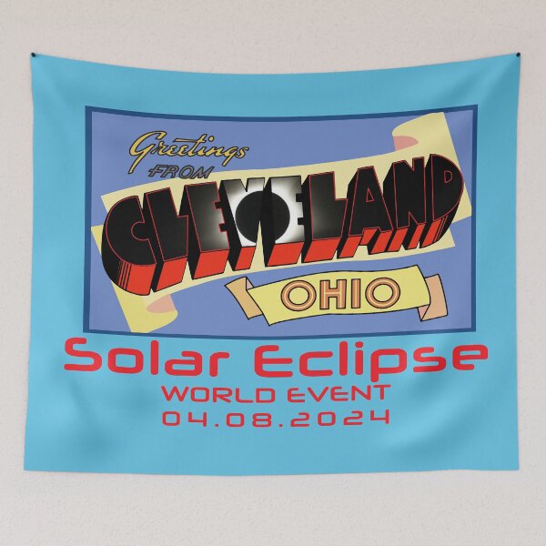 Item preview, Greetings from Cleveland Ohio Solar Eclipse 04.08.2024 designed and sold by KZiegman.
