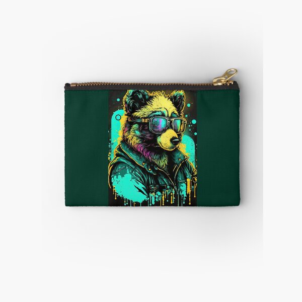 Item preview, Retrowave Malinois Panda Bear with Glasses   designed and sold by SelenaLucasta.