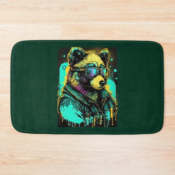 Item preview, Retrowave Malinois Panda Bear with Glasses   designed and sold by SelenaLucasta.