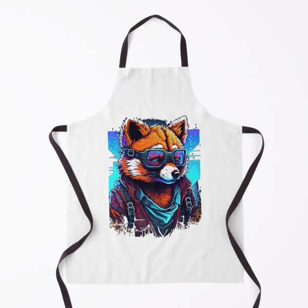 Item preview, Retrowave Malinois Red Panda with Glasses designed and sold by SelenaLucasta.