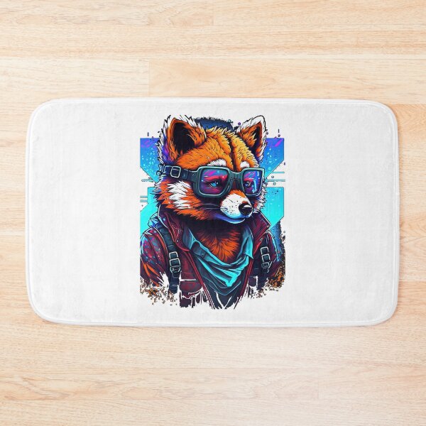 Item preview, Retrowave Malinois Red Panda with Glasses   designed and sold by SelenaLucasta.