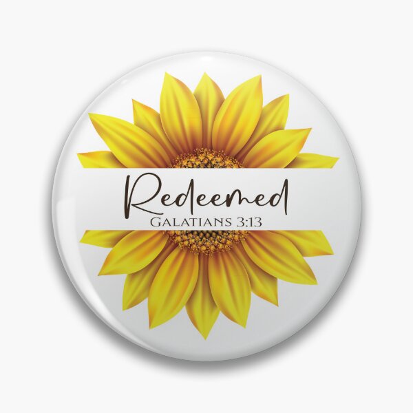 Item preview, Christian Sunflower design - I am Redeemed - Galatians 3:13 designed and sold by simplydesignart.