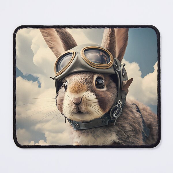 Item preview, Retro Bunny Pilot: Hyper Realistic Photographic Artwork designed and sold by jcliu.