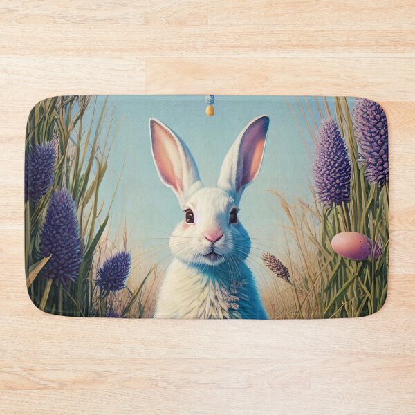 Item preview, Colorful Festive Easter Eggs Easter Bunny Spring Flowers Version 69 designed and sold by DreamingAwake1.