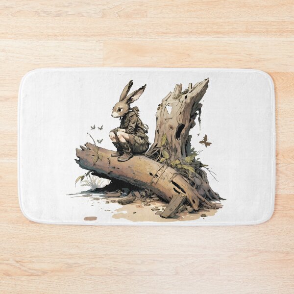 Item preview, Quiet Reflection: Stunning RTX Watercolor Bunny Artwork designed and sold by jcliu.