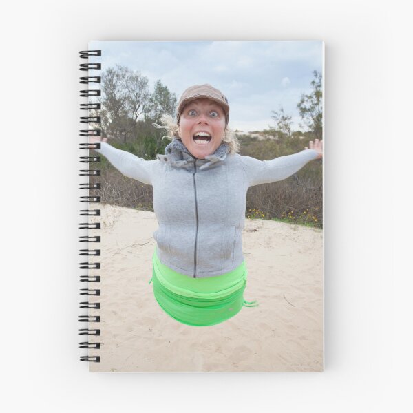Item preview, funny woman jumping on the beach designed and sold by orgal2.
