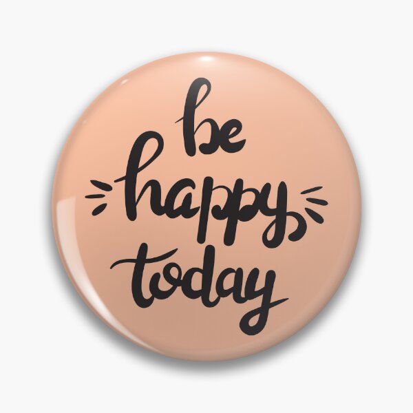 Item preview, Be Happy Today hand lettering in black color designed and sold by Graciaisgrace.