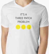 A Three Patch Problem Men's V-Neck T-Shirt
